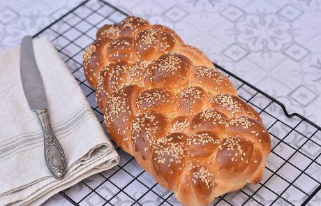 חלה קלועה לשבת עם בצק מקדים